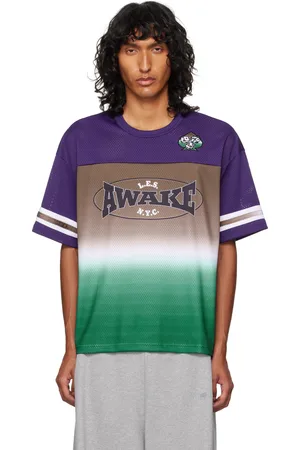 AWAKE NY Brown LES Football Jersey T-shirt