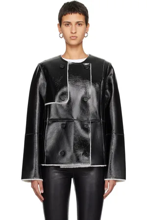 Stand Studio Black Lara Faux-Leather Jacket