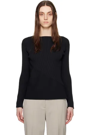 Issey Miyake Black Contrast Sweater