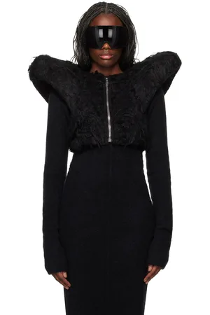 Rick Owens Black Porterville Kunst Zip Front Cardigan