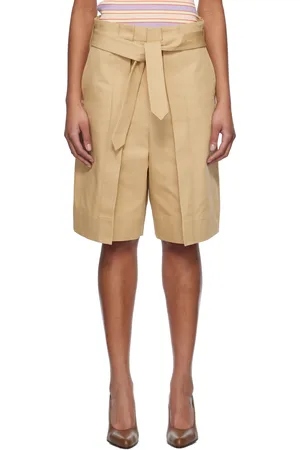 J.W.Anderson Beige Folded Front Pleat Shorts
