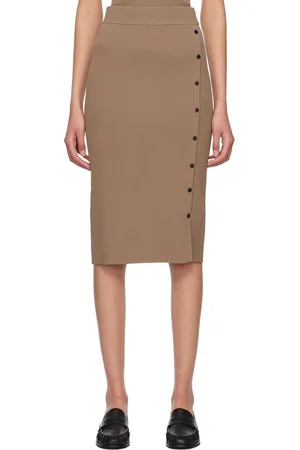 RAG&BONE Brown Asher Midi Skirt