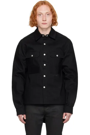 Rick Owens Black Porterville Cropped Denim Jacket