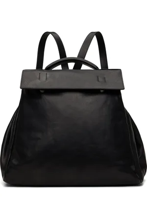 DRIES VAN NOTEN Black Leather Backpack