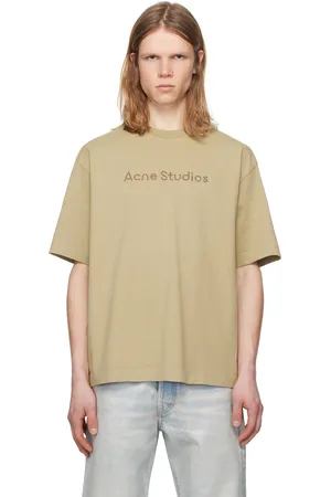 Acne Studios Khaki Relaxed Fit Logo T-shirt