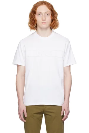 HUGO BOSS White Embroidered T-Shirt
