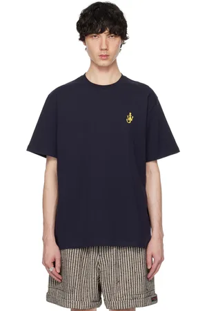 J.W.Anderson Navy Anchor Embroidery T-shirt