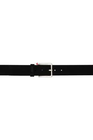 HUGO BOSS Black Suede Belt