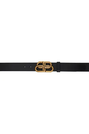 Balenciaga Black BB Large Belt