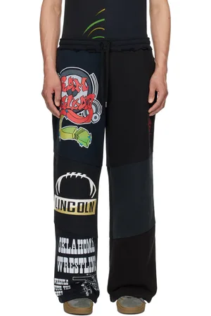 Marine Serre Black Regenerated Graphic Sweatshirts Sweatpants