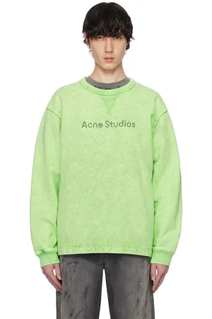 Acne Studios Green Logo Stud Sweatshirt