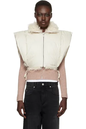 Isabel Marant Beige Reversible Hoodiali Vest