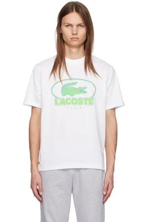 Lacoste White Graphic T-Shirt