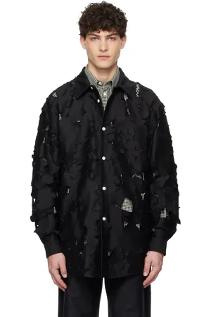 Marni Black Boxy Fit Cut Out Shirt