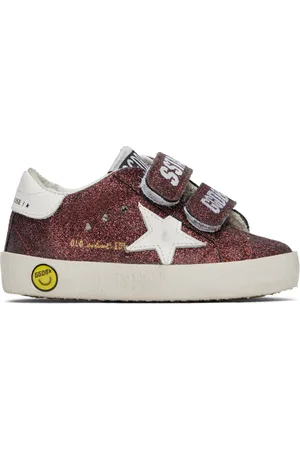 Golden Goose Baby Burgundy Old School Sneakers