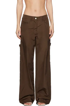 Saks Potts Brown Grey Trousers