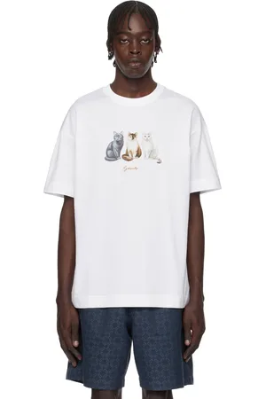 Givenchy White Cats Print T-shirt