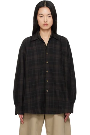 OUR LEGACY Black & Brown Borrowed Shirt