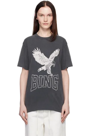 ANINE BING Gray Lili T-shirt
