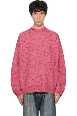 Acne Studios Pink Jacquard Sweater