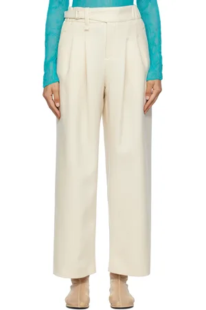 Issey Miyake Off-White Entwine Trousers