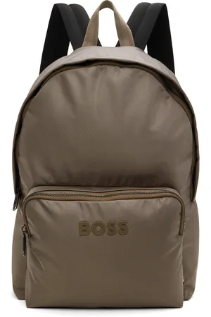 HUGO BOSS Khaki Contrast Logo Backpack