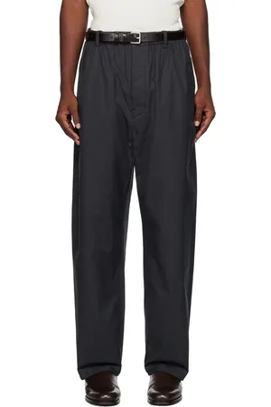 LEMAIRE SSENSE Exclusive Navy Relaxed Trousers