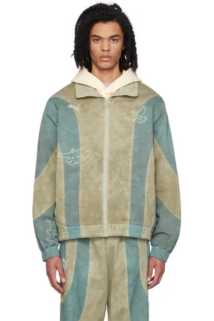 KIDSUPER STUDIOS Green & Blue Puma Edition Track Jacket