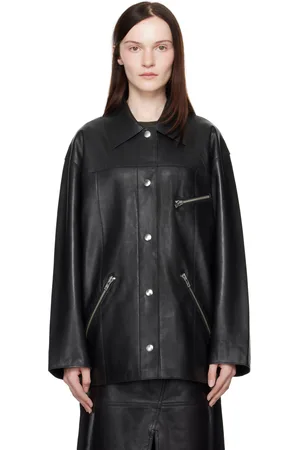 Stand Studio Black Elisia Leather Jacket