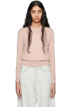 Maison Kitsuné Pink Baby Fox Patch Sweater