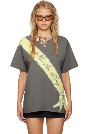 Petra Collins SSENSE Exclusive Gray Mimi Wade Edition Oversized T-Shirt