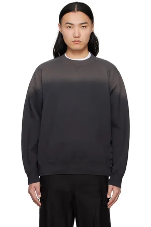 SACAI Black Garment Dye Sweatshirt
