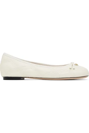 VALENTINO GARAVANI Off-White Quiltie 67 Ballerina Flats