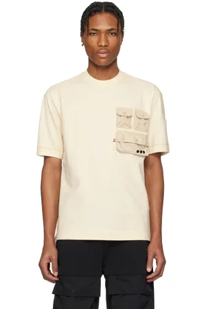 Moncler Off-White Pockets Cotton T-shirt