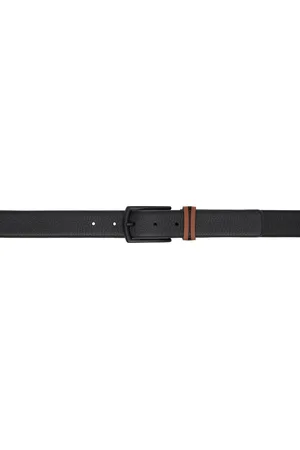 Ermenegildo Zegna Black Leather Belt