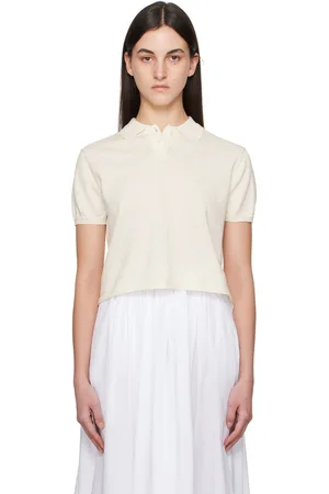 Nothing Written Off-White Cotton Knit Polo