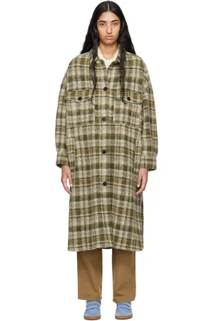 Isabel Marant Khaki & Beige Fontizi Coat
