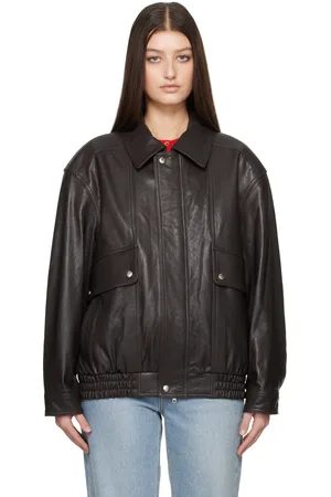 DUNST Oversized Vintage Leather Jacket