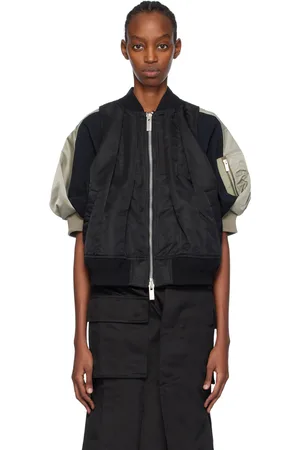 SACAI Black Pleated Vest