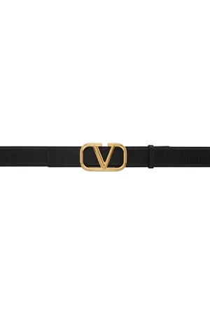 VALENTINO GARAVANI Black VLogo Signature Belt