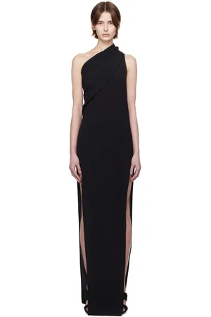 Rick Owens Black Hollywood Athena Arrowhead Maxi Dress