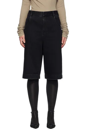 Entire Studios Black D Denim Shorts