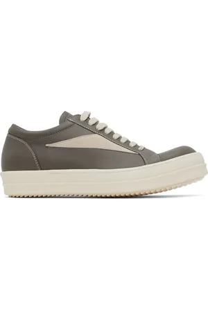Rick Owens Gray Hollywood Vintage Sneakers