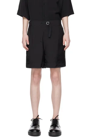 Jil Sander Black Oversized Reversible Shorts