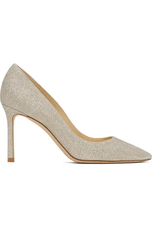 Jimmy Choo Silver Romy 85 Heels