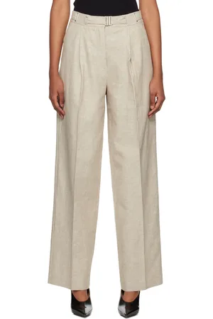 REMAIN Birger Christensen Beige Belted Trousers