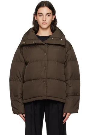 Acne Studios Brown Quilted Down Jacket