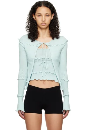 DANIELLE GUIZIO Blue Balena Cardigan
