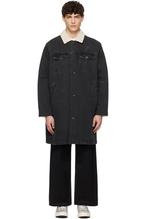 UNDERCOVER Sherpa Fleece-Lined Denim Coat