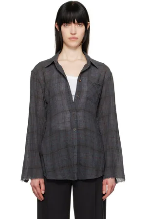 OUR LEGACY Gray Daisy Shirt